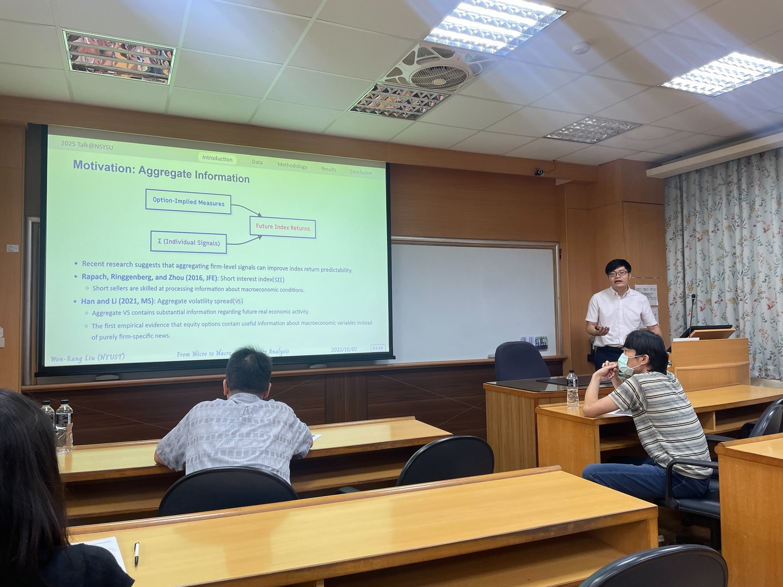2025.10.07  國立雲林科技大學財金系 劉文讓 副教授專題演講圖片
